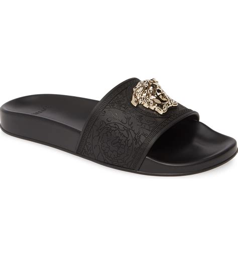 versace women's flip flops|versace slip on sandals women's.